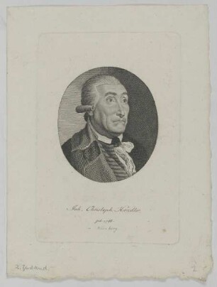 Bildnis des Joh. Christoph Haendler