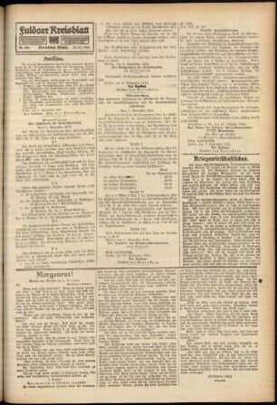Zweite Ausgabe vom Mittwoch, den 15. November 1916.