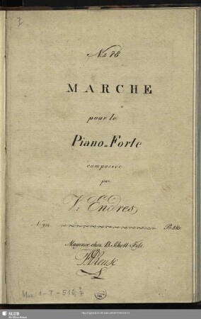 Marche pour le Piano-Forte