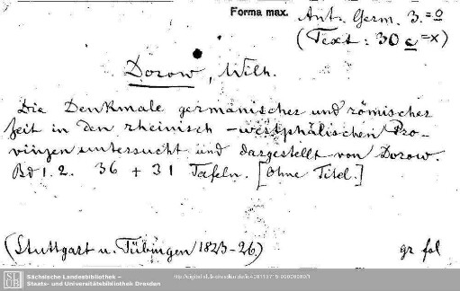 Antiquitates Germanicae: Antiquitates Germanicae