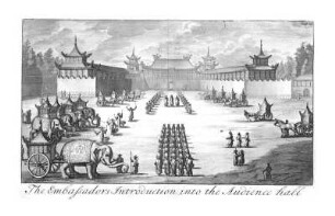 The Embassadors introduction into the audience hall