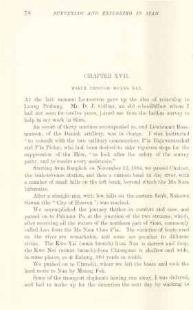 Chapter XVII. March through Muang Nan