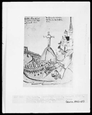 Salman und Morolf, Folio 301 recto - 399 verso — Salman und Morolf, Folio 301 recto - 399 versoKampf mit Isolts Heer, Folio 327 recto