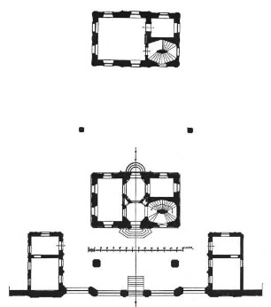 Grundriß der Villa Amerika in Prag
