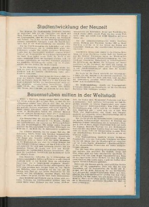Bauernstuben mitten in der Weltstadt