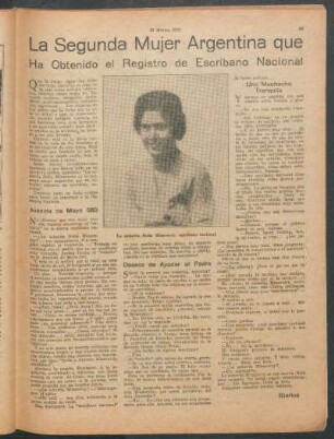 La segunda mujer argentina que ha obtenido el registro de escribano nacional