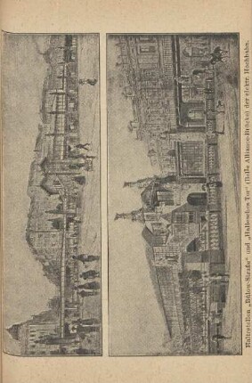 Haltestellen, "Bülow-Straße" und "Hallesches Tor" (Belle Alliance-Brücke) der elektr. Hochbahn