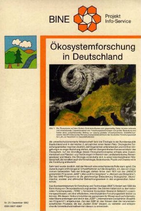 Ökosystemforschung in Deutschland.
