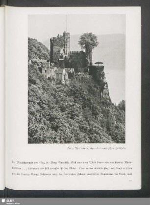 Burg Rheinstein, eine alte mainzische Zollfeste