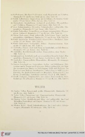 Teller (Nr. 58-66)