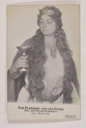 Rollenbildnis Eva Plaschke von der Osten als "Isolde"
