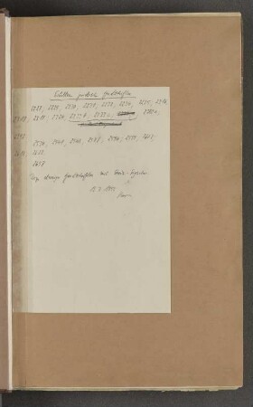 [Einlage: Erhaltene juristische Handschriften.]