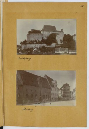 Hohenzollernschloss Cadolzburg, Fürth / Nürnberg: Ansichten (aus: Skizzen- und Fotoalbum 15)