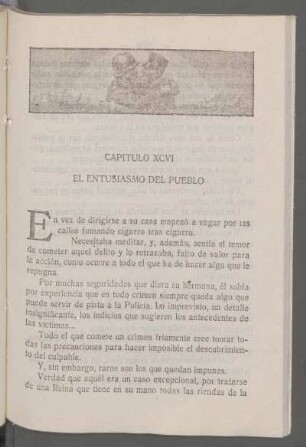 Capítulo XCVI - El entusiasmo del pueblo
