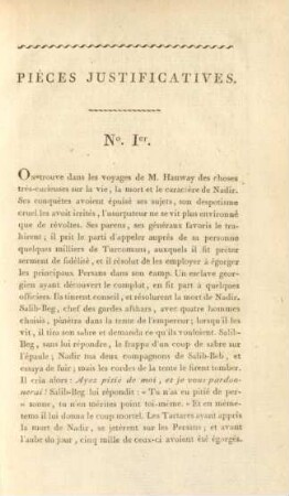 Pièces justificatives