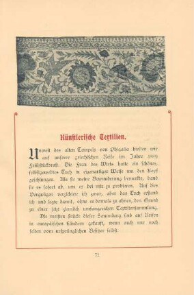 Künstlerische Textilien