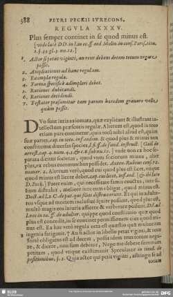 Regula XXXV. Plus semper continet in se quod minus est