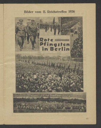 Bilder vom II. Reichstreffen 1926