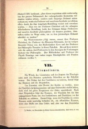VII. Promotionen.