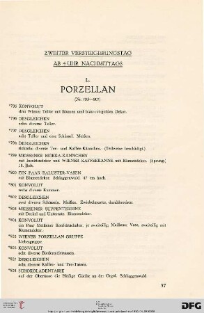 Porzellan (Nr. 795-907)