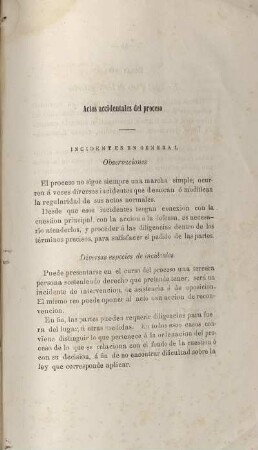 Actos accidentales del proceso