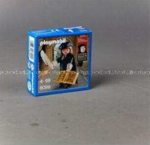 Spielfigur "Martin Luther" mit Bibel und Schreibfeder im Originalkarton