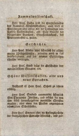 Schöne Wissenschaften, alte und neue Sprachen