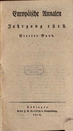 Europäische Annalen. 1818, 4