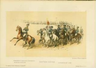 Grafik Bundesschießen 1862 (Berittene Schützen)