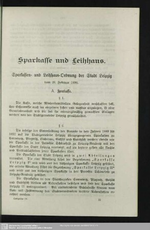 Sparkasse und Leihhaus