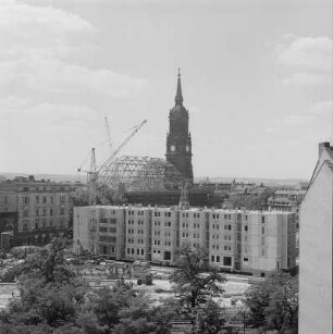 Neustädter Markt, Hauptstraße : Hauptstraße, Plattenbau, 1986