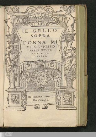 Il Gello Sopra Donna Mi Viene Spesso Nella Mente Di M. F. Petrarca