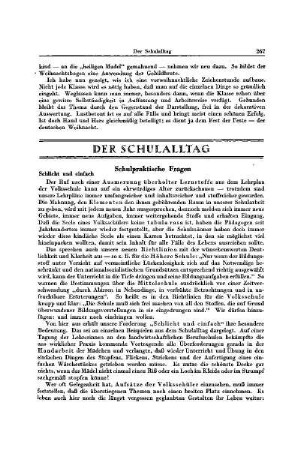 Der Schulalltag