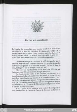 24. Les arts musulmans