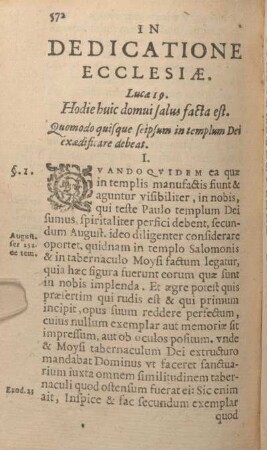 In Dedicatione Ecclesiae. I.