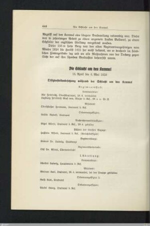 Die Schlacht um den Kemmel