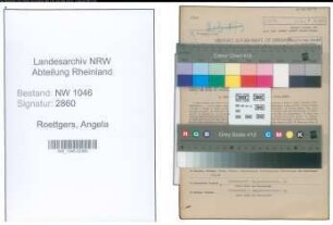 Entnazifizierung Angela Roettgers , geb. 14.05.1914 (Sparkassenangestellte)
