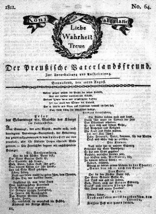 No. 64., vom 10ten August