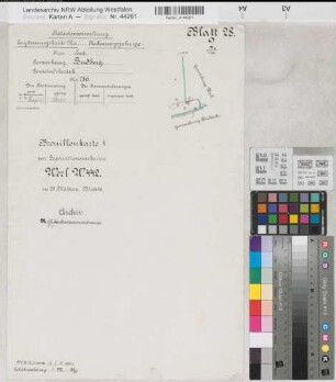 Werl (Werl), Separation Werl, Bl. 28 Brouillonkarte 1 Budberg Flur 2