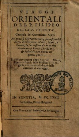 Viaggi orientali