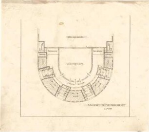 Hildebrand, Adolf von; Wien (Österreich); Theaterbau für Wien - Oberparkett (Grundriss)