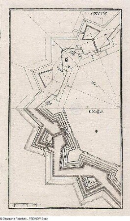 Teilgrundriss oktogonale Festung