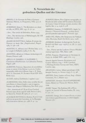 X. Verzeichnis der gedruckten Quellen und der Literatur