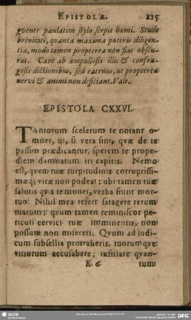 Epistola CXXVI.