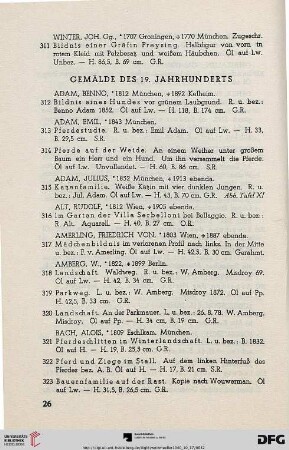 IX. Gemälde des 19. Jahrhunderts (Nr. 312-481)