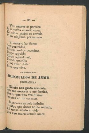 Murmullos de amor : (Romanza)