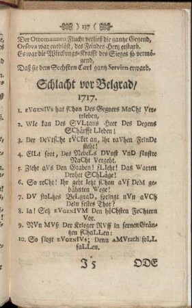 Schlacht vor Belgrad/ 1717.