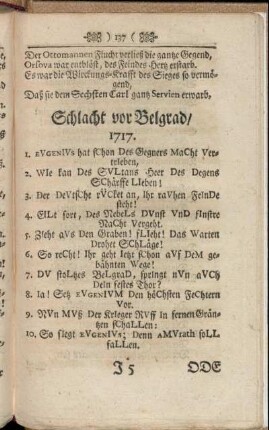 Schlacht vor Belgrad/ 1717.