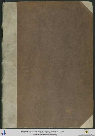 In noīe dn̄i nr̄i ihesu cristi Imp[er]ator cesar flauus iustinianus alamaīcus ... legū iuuētuti