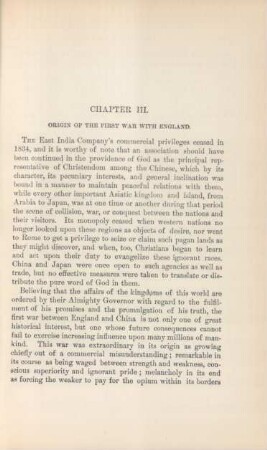 Chapter III. Origin of the First War with England.